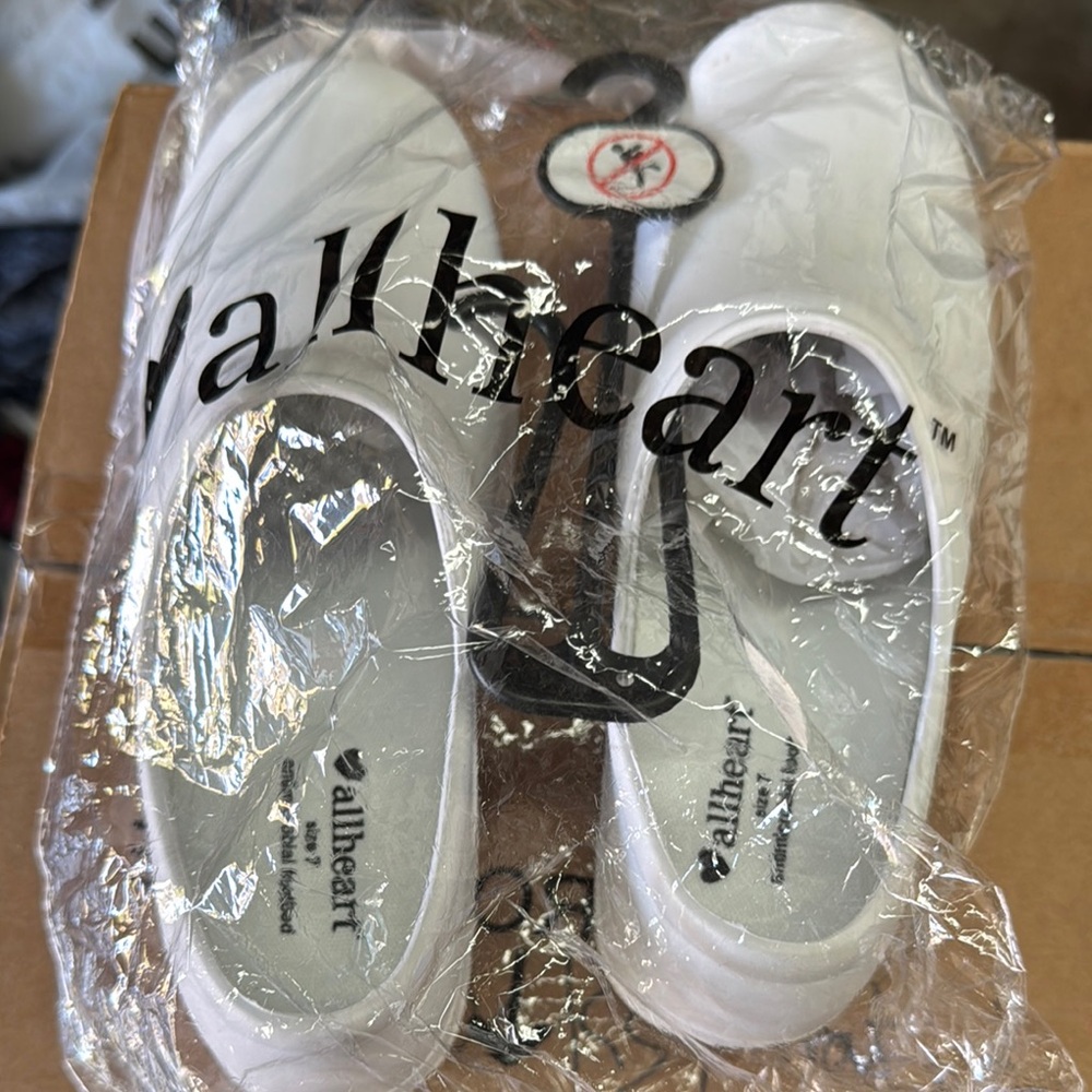 Allheart White Clogs